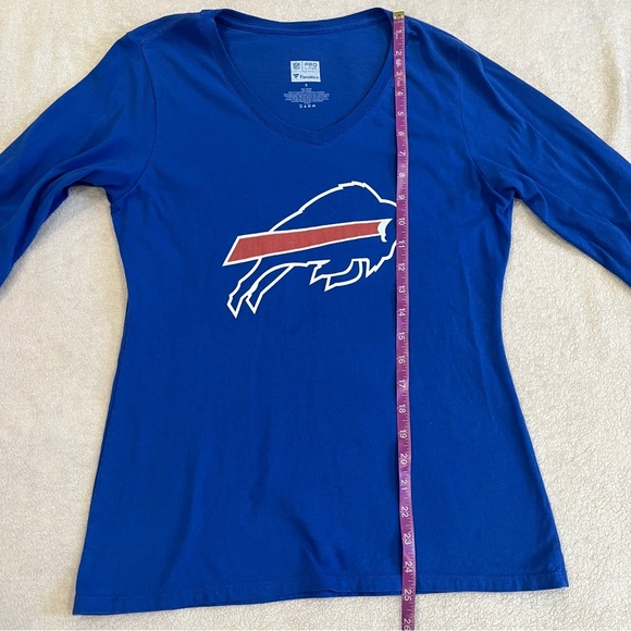Josh Allen Fanatics Womens Size Small Long Sleeve Jersey T-Shirt Buffalo Bills - Picture 11 of 11